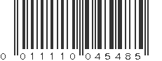 UPC 011110045485