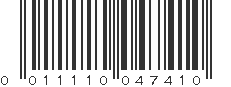 UPC 011110047410