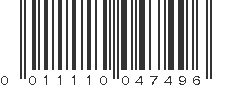 UPC 011110047496