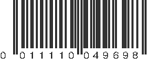 UPC 011110049698