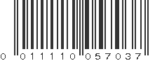 UPC 011110057037