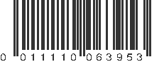 UPC 011110063953