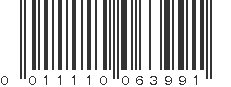 UPC 011110063991