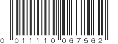 UPC 011110067562