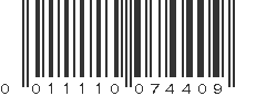 UPC 011110074409