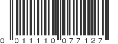 UPC 011110077127