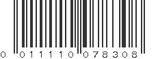 UPC 011110078308