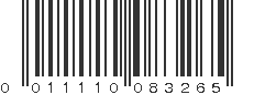 UPC 011110083265