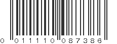 UPC 011110087386