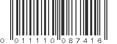 UPC 011110087416