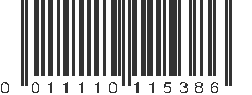 UPC 011110115386