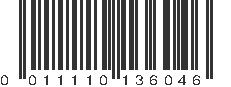 UPC 011110136046