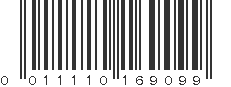 UPC 011110169099