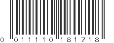 UPC 011110181718