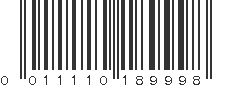 UPC 011110189998