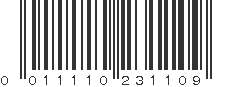 UPC 011110231109