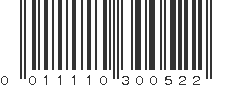 UPC 011110300522