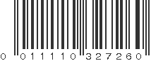 UPC 011110327260