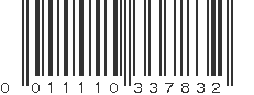 UPC 011110337832