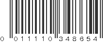 UPC 011110348654