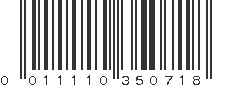 UPC 011110350718