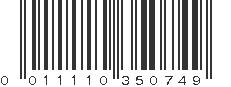 UPC 011110350749