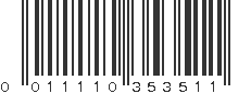 UPC 011110353511