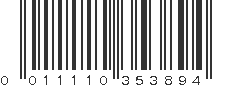 UPC 011110353894