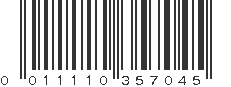 UPC 011110357045