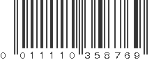 UPC 011110358769