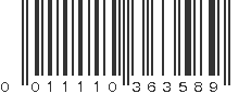 UPC 011110363589