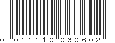 UPC 011110363602