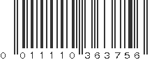 UPC 011110363756