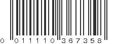 UPC 011110367358