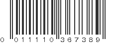 UPC 011110367389