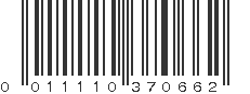 UPC 011110370662