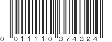 UPC 011110374394