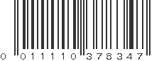 UPC 011110378347