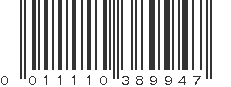 UPC 011110389947