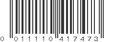 UPC 011110417473