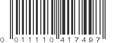 UPC 011110417497