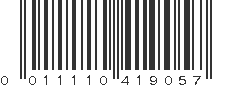 UPC 011110419057