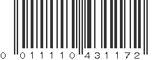 UPC 011110431172