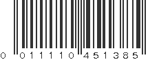 UPC 011110451385