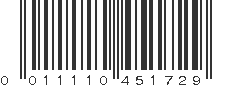 UPC 011110451729