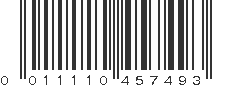 UPC 011110457493