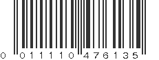 UPC 011110476135