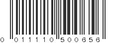 UPC 011110500656