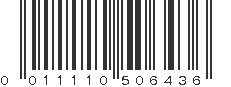 UPC 011110506436