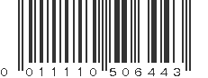 UPC 011110506443